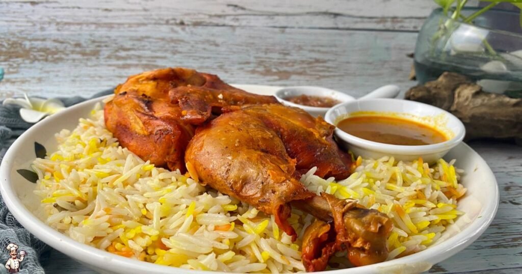 Serving Turkish Chicken & Rice (Tavuk Kapama):